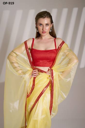 LAXMINAM OP-919 DESIGNER TWILL NET SAREE WHOLESALER IN INDIA